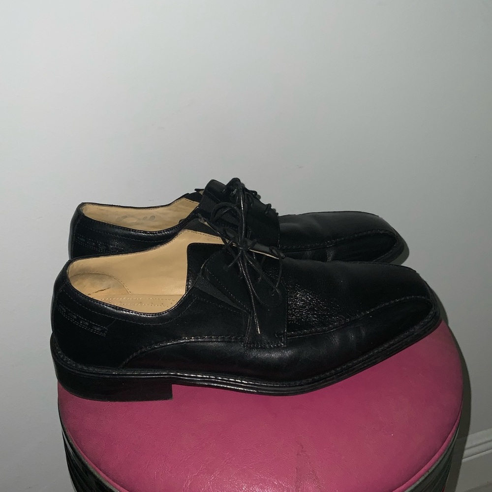 Classic Black Leather Men's Dress Shoes